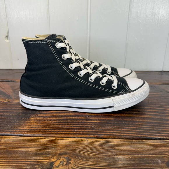 Converse Chuck Taylor All Star Hi Black Canvas Sneakers – Women’s 8 / Men’s 6 - Picture 2 of 9